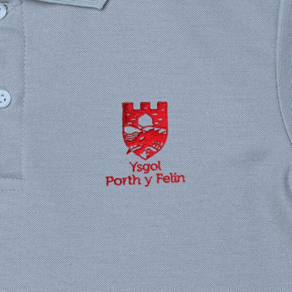 Porth y Felin Polo Shirt with Logo - Image 3