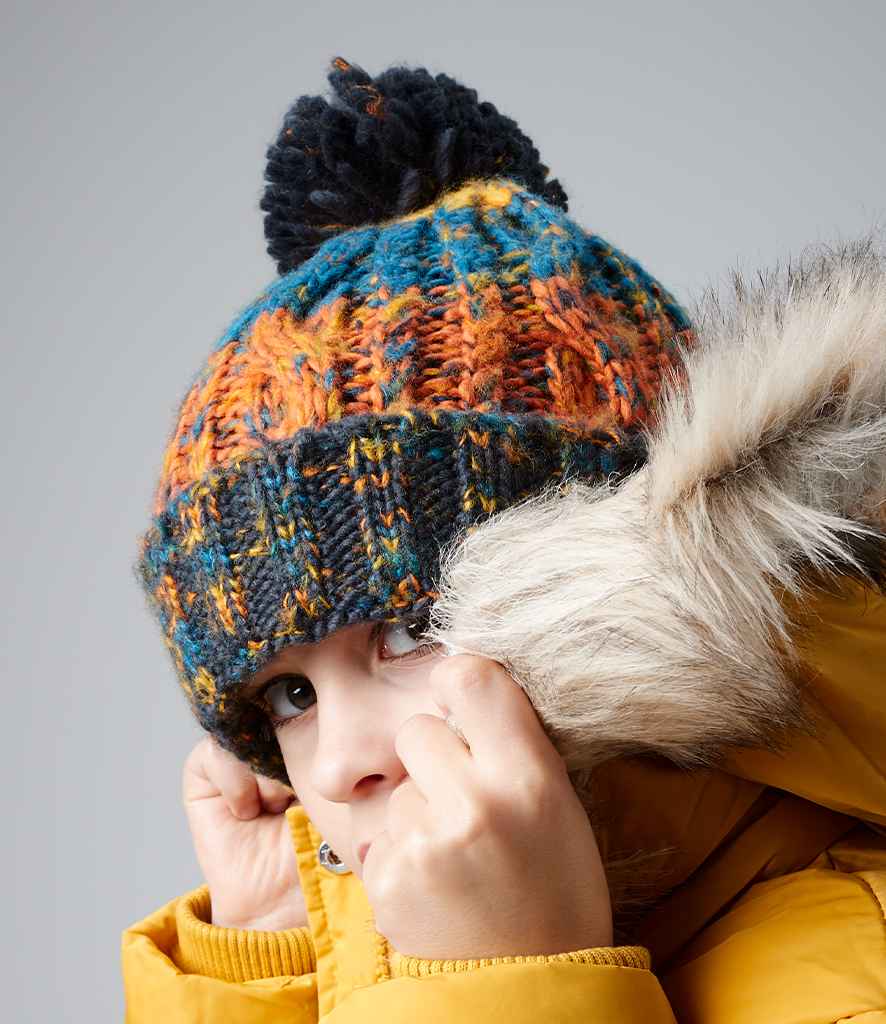 thumbnail image 2 of Junior Corkscrew Pom Pom Beanie | Original Headwear 2 of 9