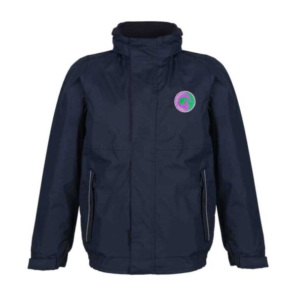 ysgol y gogarth school uniform rain jacket coat jacket with logo