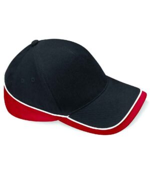 Beechfield Teamwear Competition Cap Black / Classic Red & White