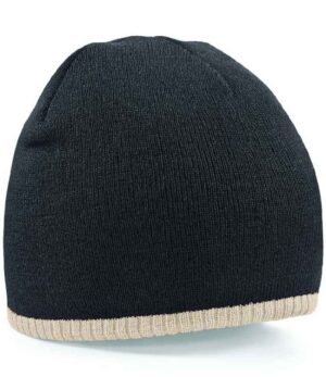 Beechfield Two Tone Pull-On Beanie Logo Embroidered