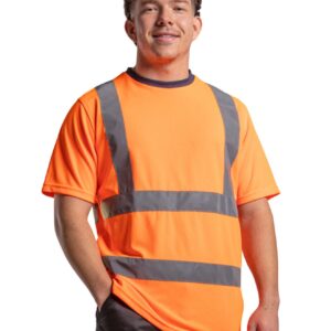 RX720 Pro RTX High Visibility T-Shirt personalised high quality company busniesss workwear with front back print