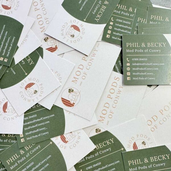 printing and merchandise companu personalised with logo north west wales business cards high quality