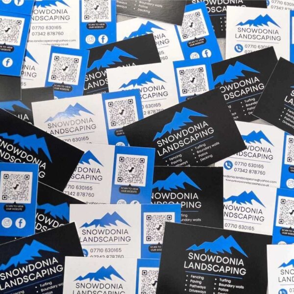 printing and merchandise companu personalised with logo north west wales business cards professional