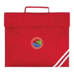 Ysgol Babanod Llanfairfechan school uniform book bag with logo