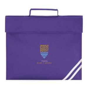 Ysgol Nant Y Groes school uniform book bag with logo back