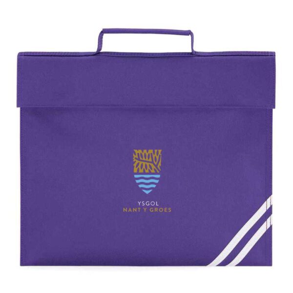 Ysgol Nant Y Groes school uniform book bag with logo back
