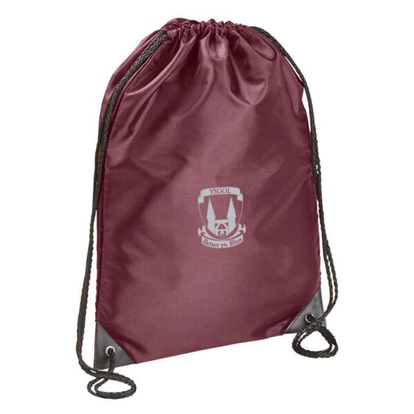 Ysgol betws yn rhos school uniform gym sac swim bag with logo
