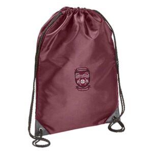 Ysgol blessed william davies school uniform gym sac swim bag with logo