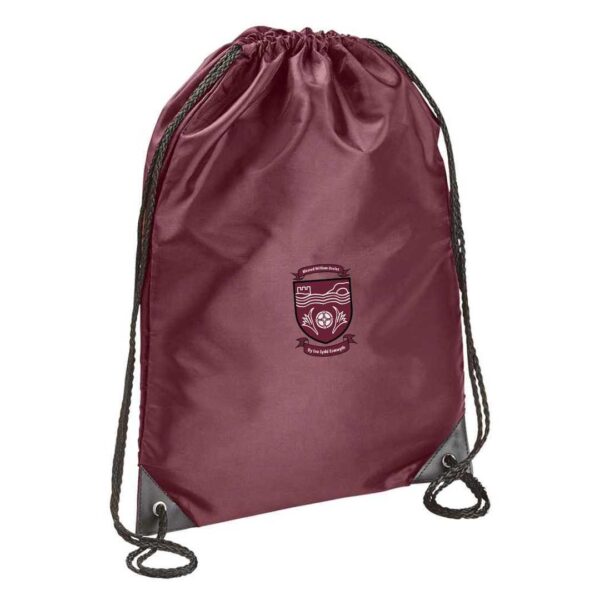 Ysgol blessed william davies school uniform gym sac swim bag with logo