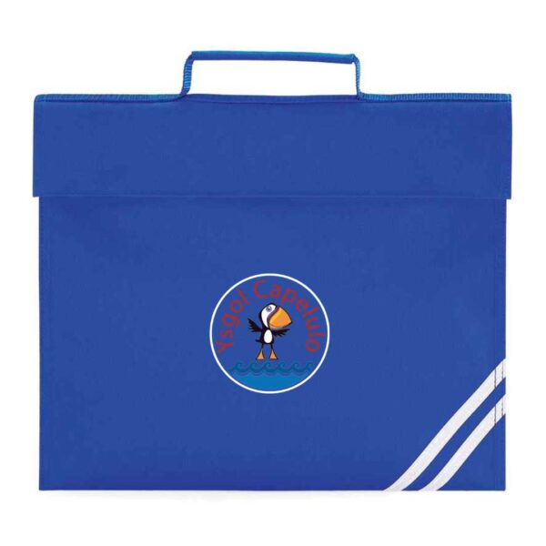 Ysgol capelulo school uniform book bag with logo back