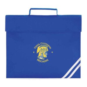 Ysgol cystennin school uniform book bag with logo back