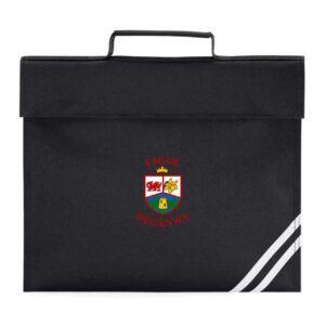 Ysgol deganwy school uniform book bag with logo back