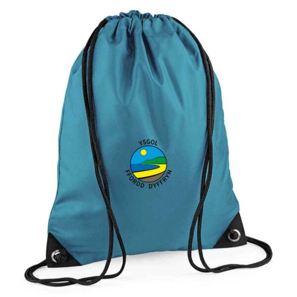 Ysgol ffordd dyffryn school uniform gym sac swim bag with logo