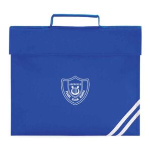 Ysgol glan morfa school uniform book bag with logo back