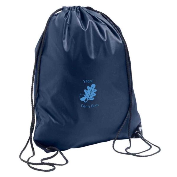 Ysgol pen y bryn school uniform gym sac swim bag with logo