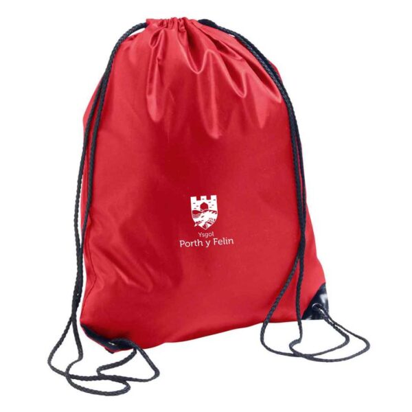 Ysgol porth y felin school uniform gym sac swim bag with logo