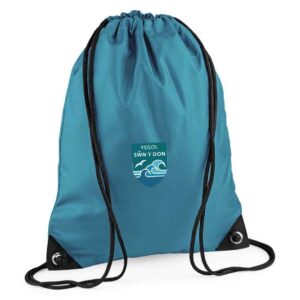 Ysgol swn y don school uniform gym sac swim bag with logo