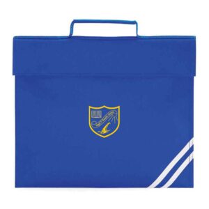 Ysgol t gwynn jones school uniform book bag with logo back