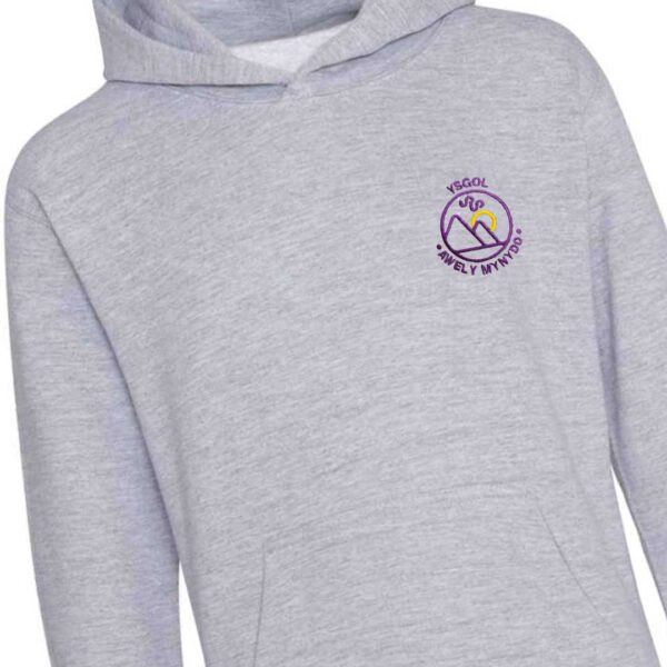ysgol awel y mynydd school uniform north wales hoodie with logo