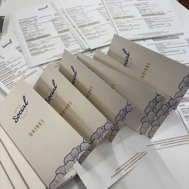 personalised branded cafe menus price list north west wales high quality