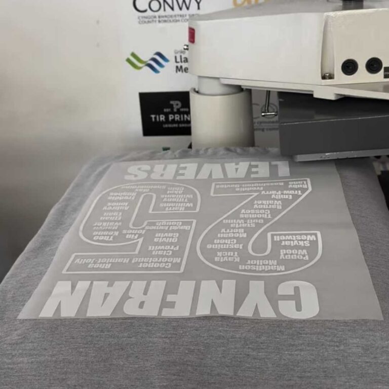 personalised branded printing north west wales leavers hoodies high quality
