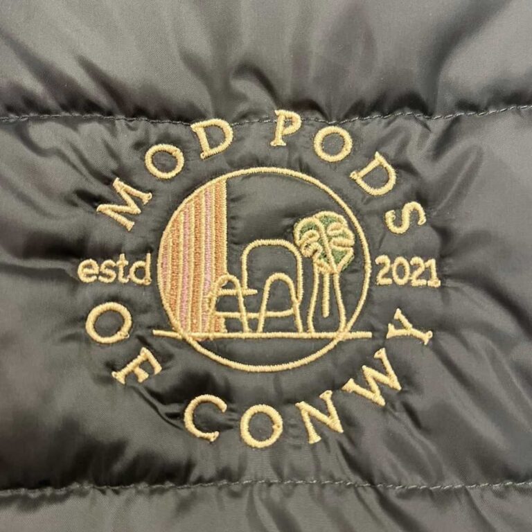 personalised branded workweat gilet with logo embroidered