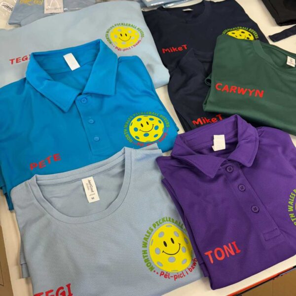 sportswear teamwear sports club running exercise vests polos tees t shirts bundles company team customised logo name print affordable