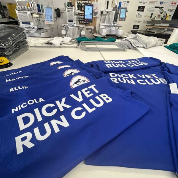 sportswear teamwear sports club running exercise vests polos tees t shirts bundles company team customised logo name print affordable