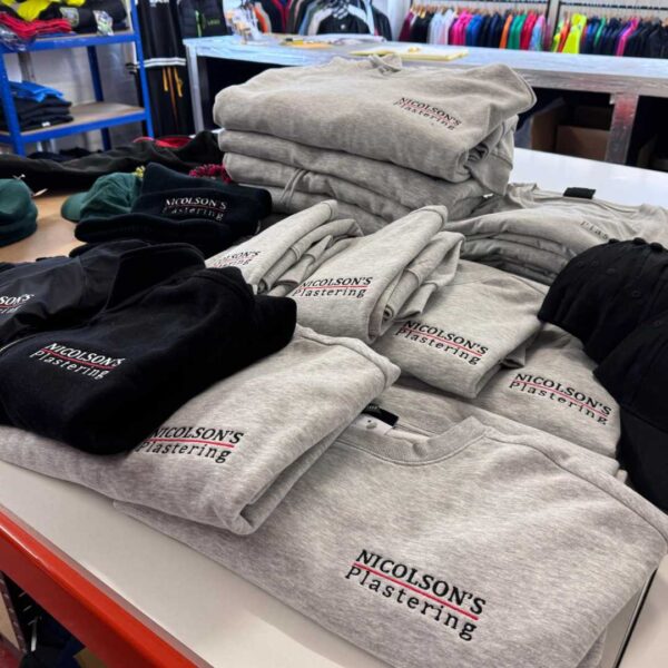 personalised branded business company teamwear workwear high quality with chest logo embroidery print affordable black fleece fleeces jackets grey black white gold yellow