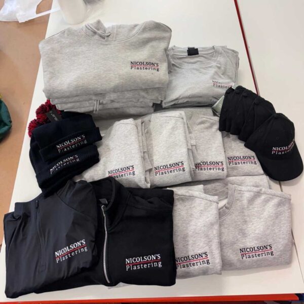 personalised branded business company teamwear workwear high quality with chest logo embroidery print affordable black fleece fleeces jackets grey black white gold yellow