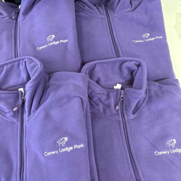 personalised branded business company teamwear workwear high quality with chest logo embroidery print affordable black fleece fleeces jackets grey black white gold yellow