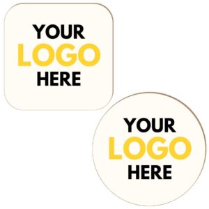 personalised branded coasters high quality with logo