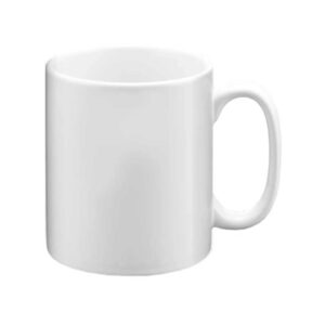 personalised branded mug with logo white