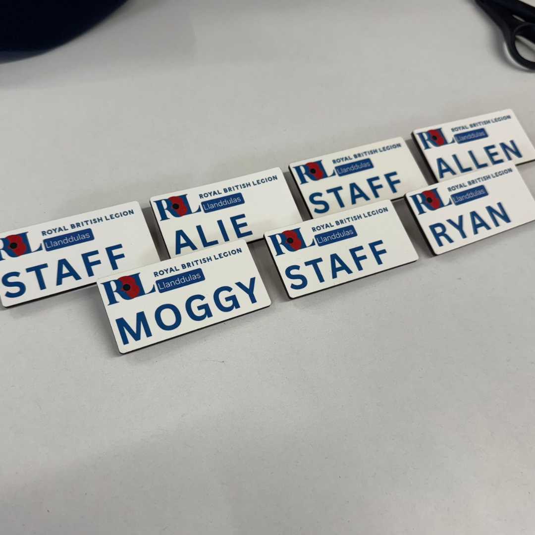 personalised branded name badges with logo customised company 2