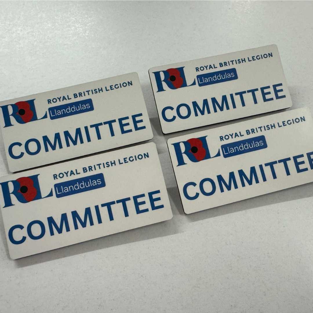 personalised branded name badges with logo customised company 2