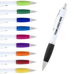 personalised branded pens with company business team logo custom any colours north west wales nationwide bulk order